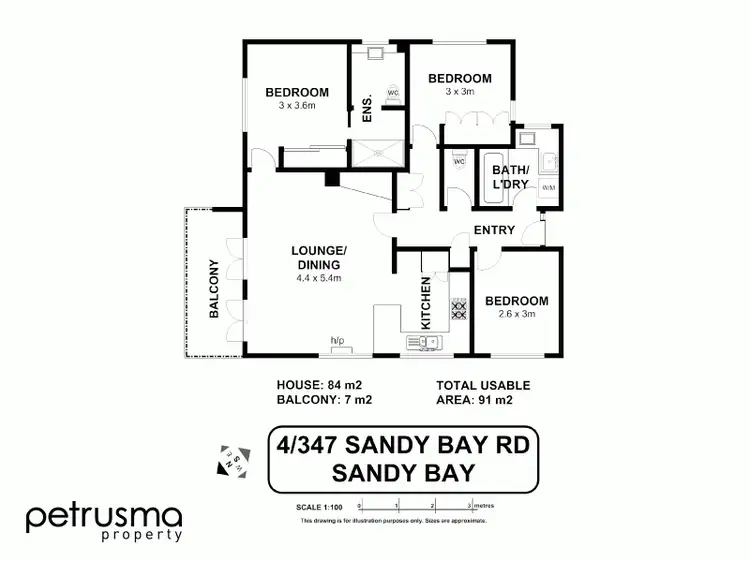 Floorplan of Homely unit listing, 4/347 Sandy Bay Road, Sandy Bay TAS 7005