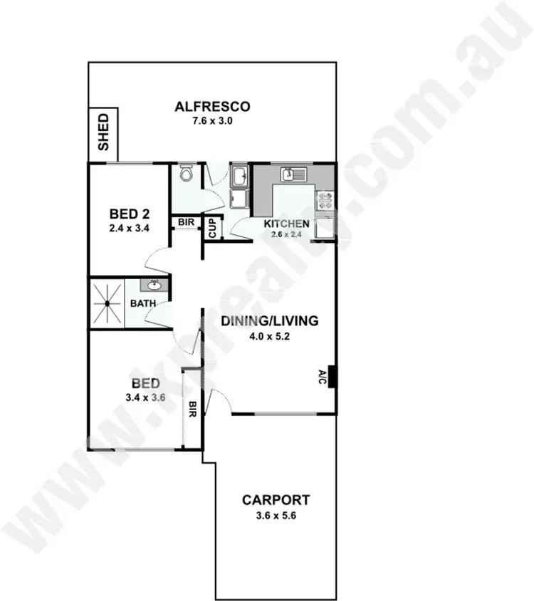 Floorplan of Homely villa listing, 7/15 Hamilton Street, Osborne Park WA 6017
