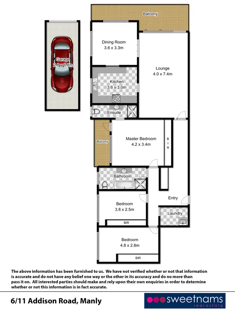 Floorplan of Homely unit listing, 6/11 Addison Road, Manly NSW 2095