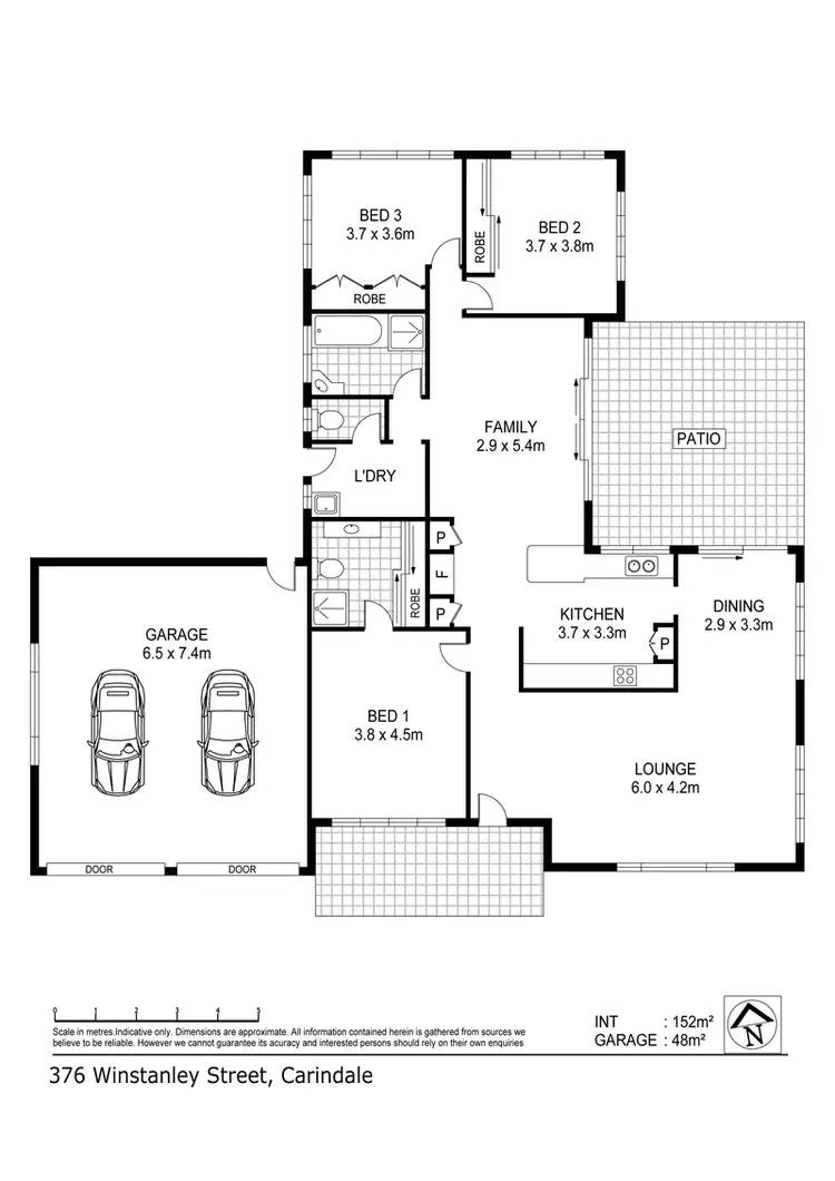 Floorplan of Homely house listing, 376 Winstanley Street, Carindale QLD 4152