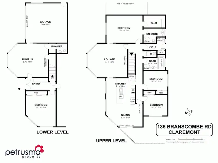 Floorplan of Homely house listing, 135 Branscombe Road, Claremont TAS 7011