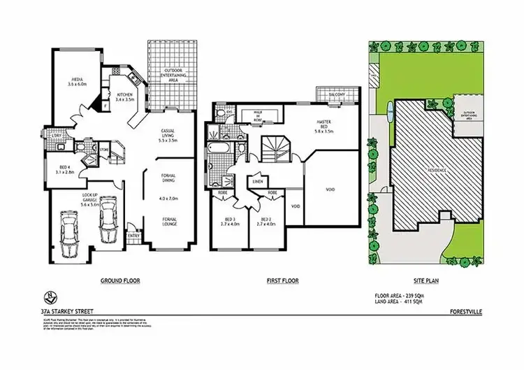 Floorplan of Homely house listing, 37A Starkey Street, Forestville NSW 2087
