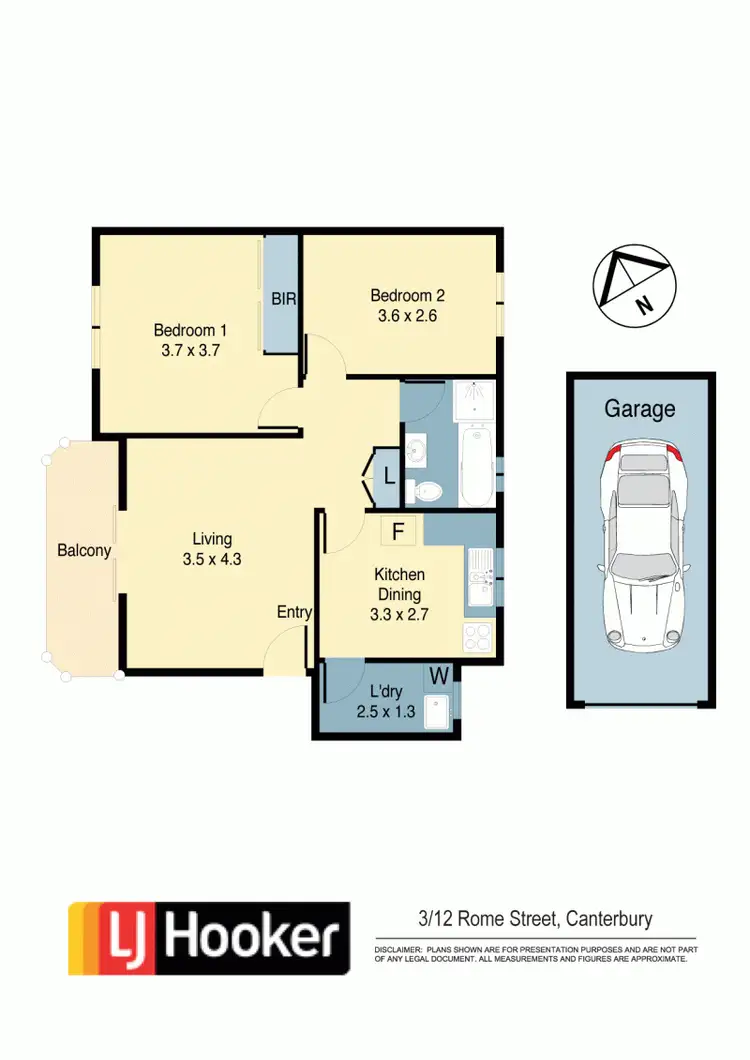 Floorplan of Homely apartment listing, 3/12 Rome Street, Canterbury NSW 2193