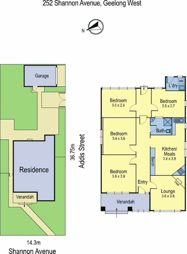 Floorplan of Homely house listing, 252 Shannon Avenue, Geelong West VIC 3218