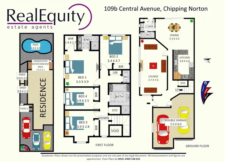 Floorplan of Homely semi-detached listing, 109B Central Avenue, Chipping Norton NSW 2170