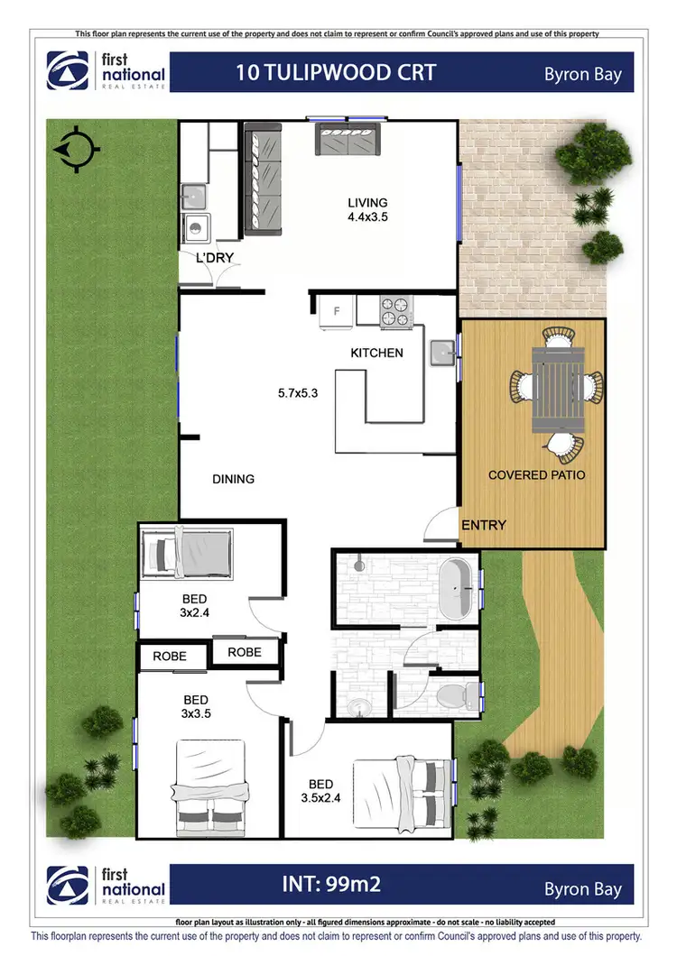 Floorplan of Homely house listing, 10 Tulipwood Court, Suffolk Park NSW 2481