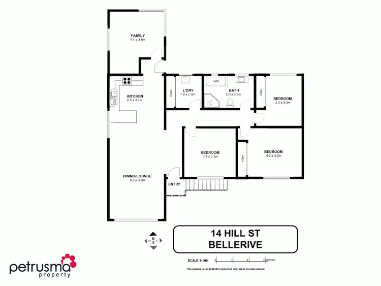 Floorplan of Homely house listing, 14 Hill Street, Bellerive TAS 7018