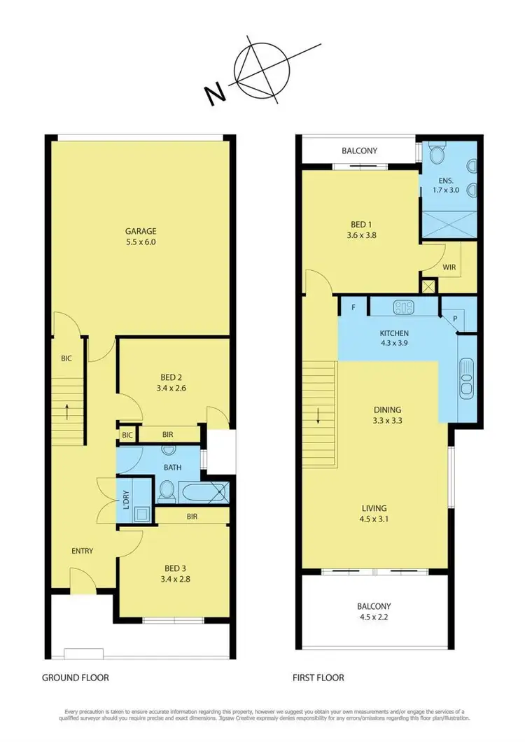 Floorplan of Homely townhouse listing, 6/254 Pakington Street, Geelong West VIC 3218