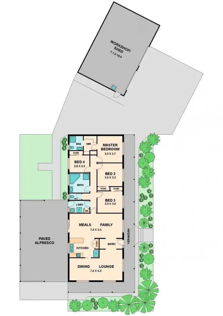 Floorplan of Homely house listing, 31 MATHIESONS ROAD, Wandong VIC 3758