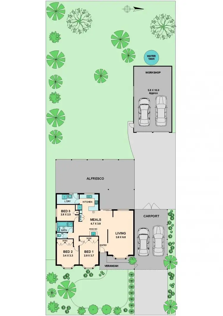Floorplan of Homely house listing, 115 HAMILTON STREET, Kilmore VIC 3764