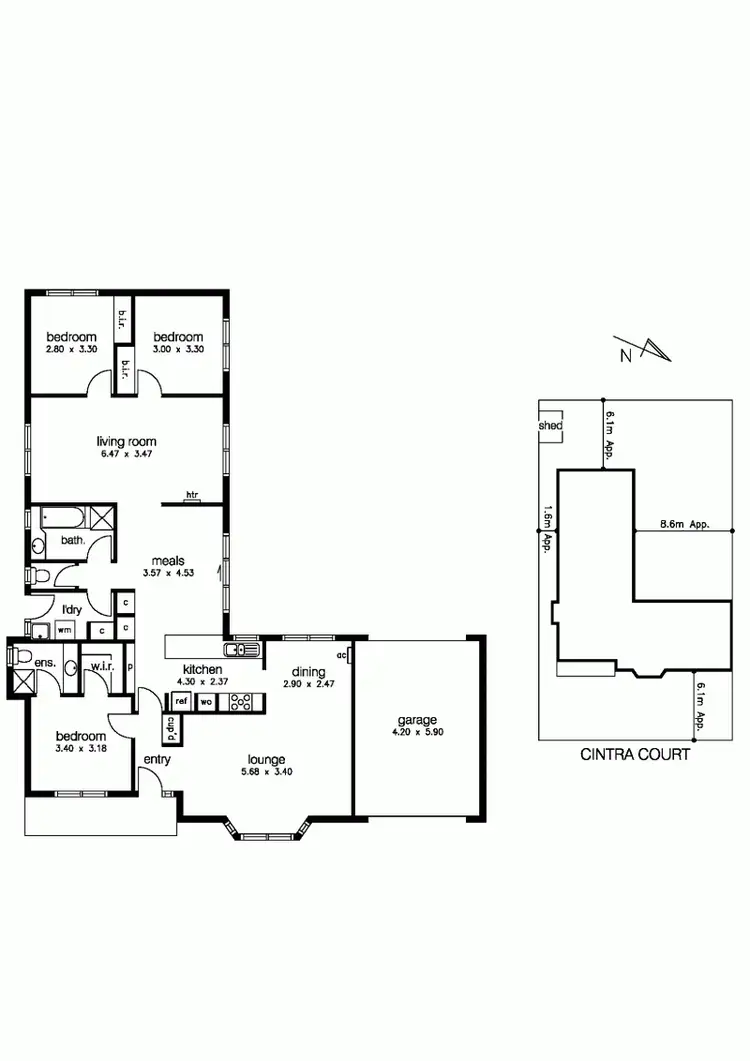 Floorplan of Homely house listing, 2 Cintra Court, Seabrook VIC 3028