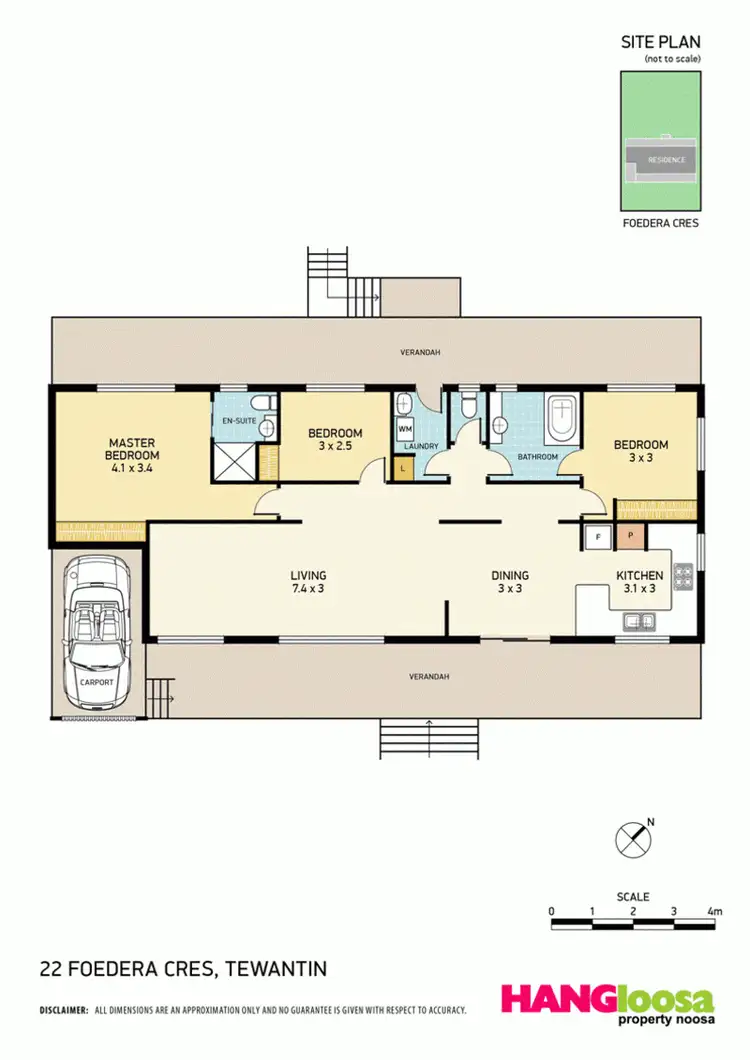Floorplan of Homely house listing, 22 Foedera Crescent, Tewantin QLD 4565