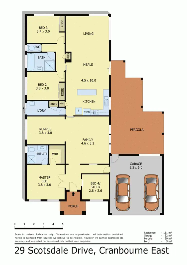 Floorplan of Homely house listing, 29 SCOTSDALE DRIVE, Cranbourne East VIC 3977