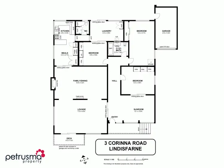Floorplan of Homely house listing, 3 Corinna Road, Lindisfarne TAS 7015