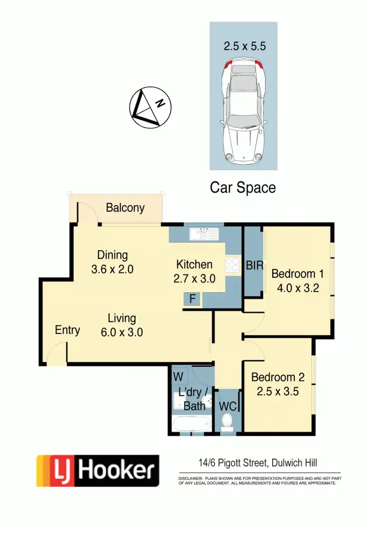 Floorplan of Homely apartment listing, 14/6 Pigott Street, Dulwich Hill NSW 2203