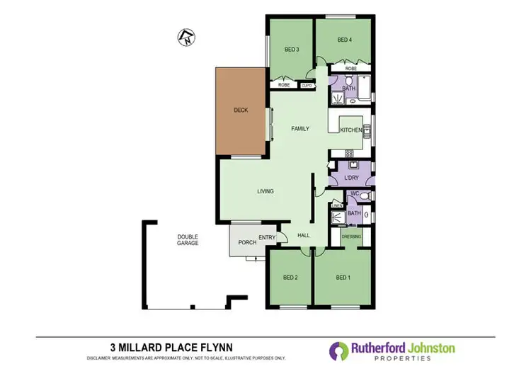 Floorplan of Homely house listing, 3 Millard Place, Flynn ACT 2615