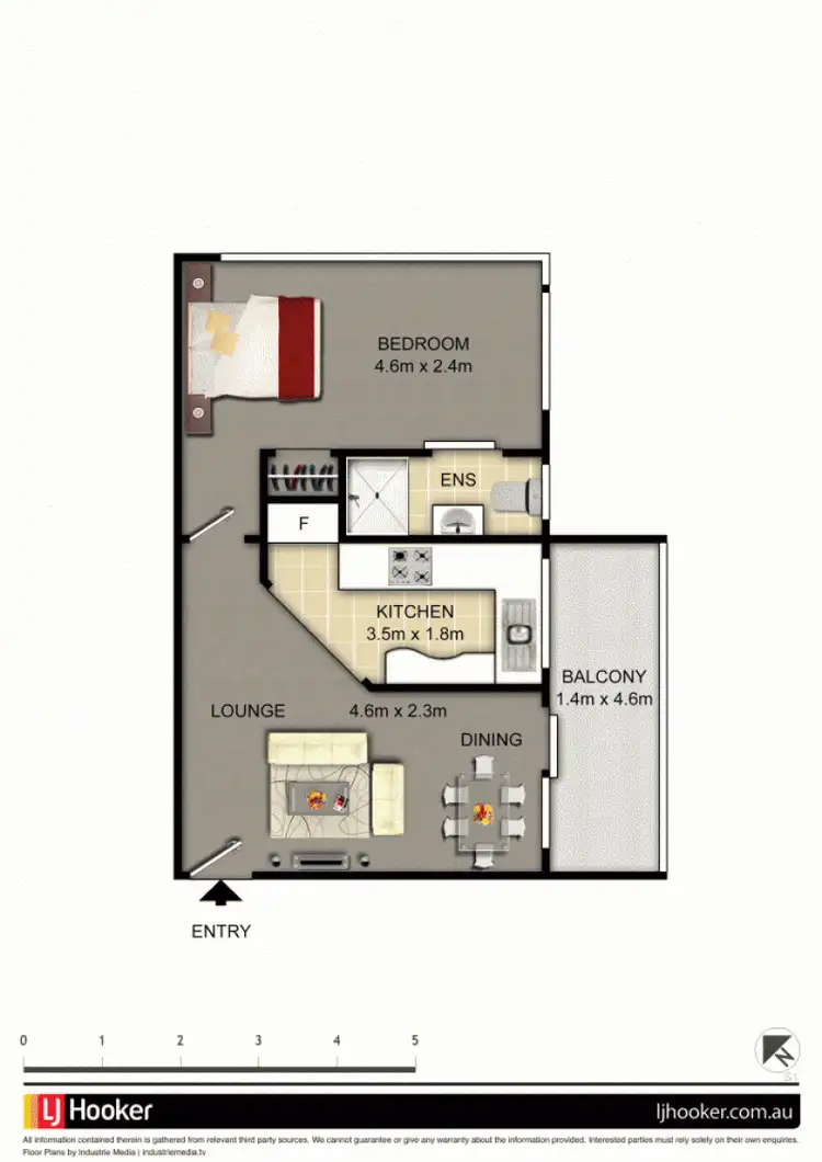 Floorplan of Homely apartment listing, 14/8 Hunter Street, Lewisham NSW 2049