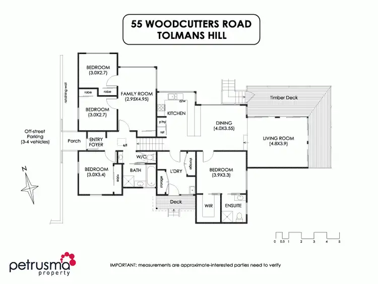 Floorplan of Homely house listing, 55 Woodcutters Road, Tolmans Hill TAS 7007