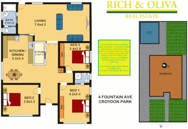 Floorplan of Homely house listing, 4 Fountain Avenue, Croydon Park NSW 2133