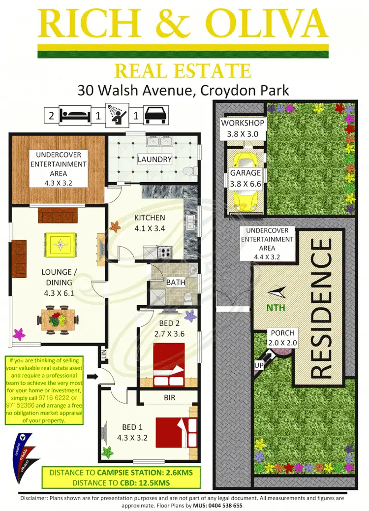 Floorplan of Homely house listing, 30 Walsh Avenue, Croydon Park NSW 2133