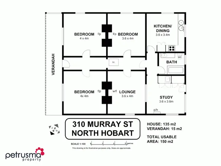 Floorplan of Homely house listing, 310 Murray Street, North Hobart TAS 7000