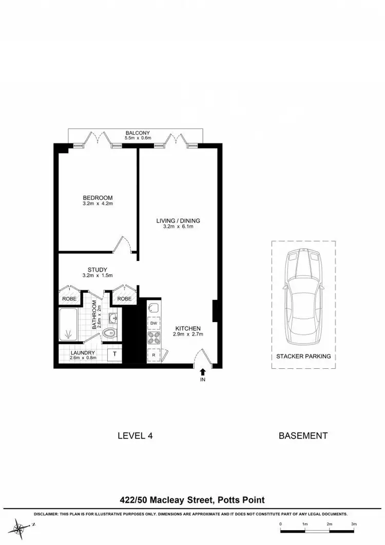 Floorplan of Homely apartment listing, 422/50-58 Macleay Street, Potts Point NSW 2011