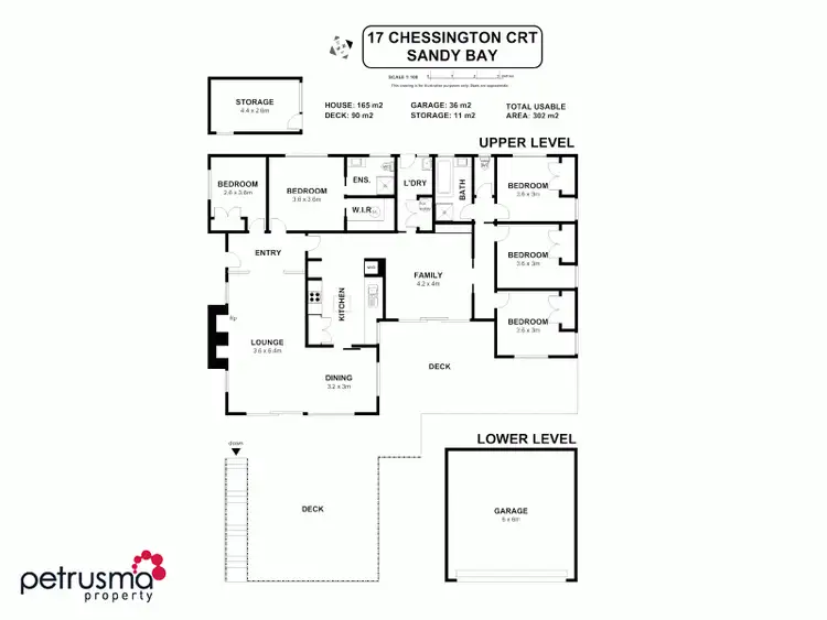 Floorplan of Homely house listing, 17 Chessington Court, Sandy Bay TAS 7005