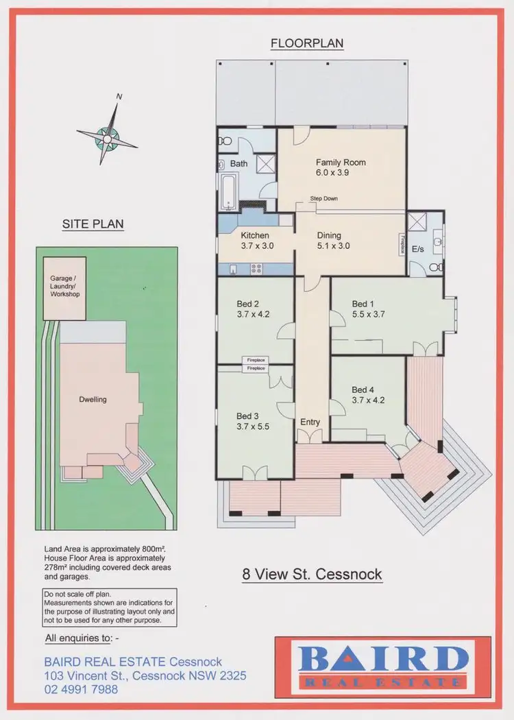 Floorplan of Homely house listing, 8 View Street, Cessnock NSW 2325