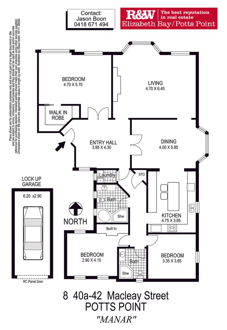 Floorplan of Homely apartment listing, 8/40a-42 Macleay Street, Potts Point NSW 2011