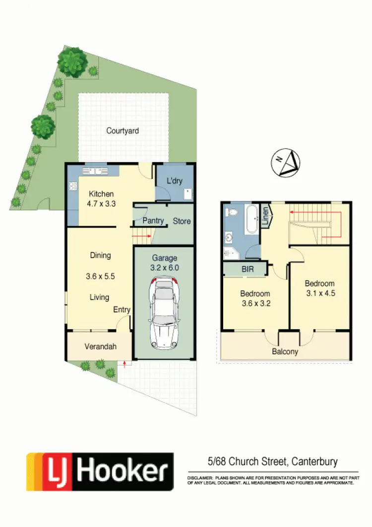 Floorplan of Homely townhouse listing, 5/68 Church Street, Canterbury NSW 2193