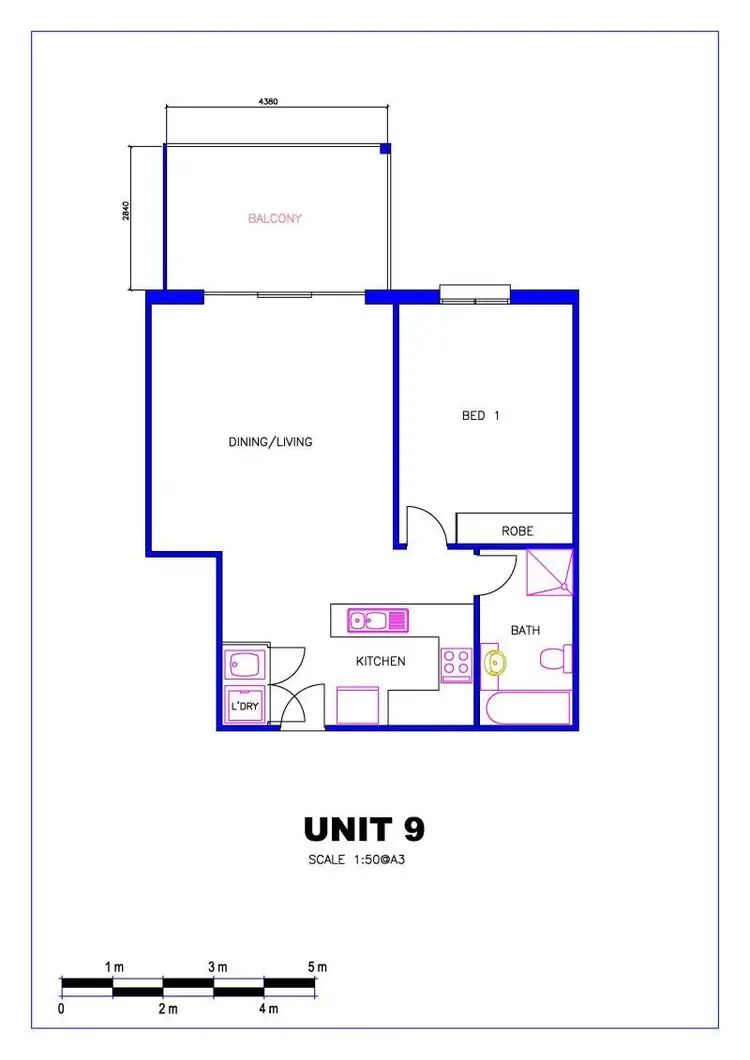Floorplan of Homely unit listing, 9/56-58 Old Pittwater Rd, Brookvale NSW 2100