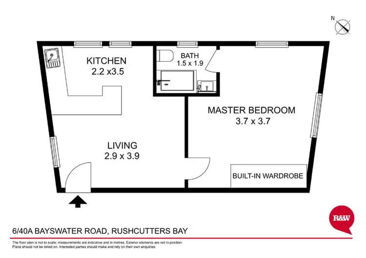 Floorplan of Homely apartment listing, 6/40A Bayswater Road, Rushcutters Bay NSW 2011