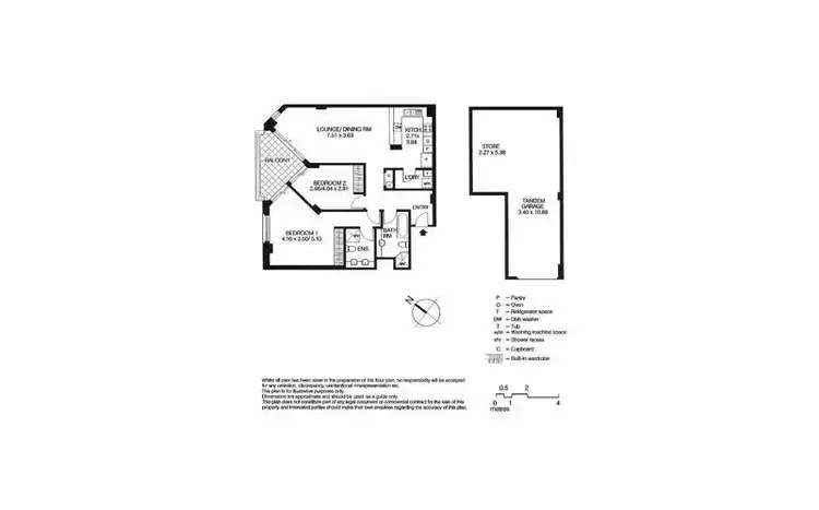 Floorplan of Homely apartment listing, 11/3 Harbourview Crescent, Abbotsford NSW 2046
