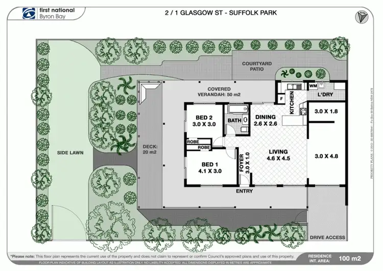 Floorplan of Homely unit listing, 2/1 Glasgow Street, Suffolk Park NSW 2481
