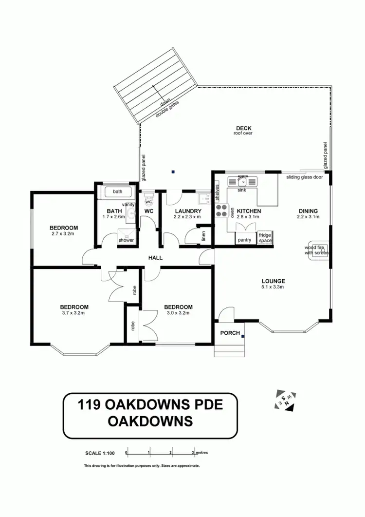 Floorplan of Homely house listing, 119 Oakdowns Parade, Oakdowns TAS 7019