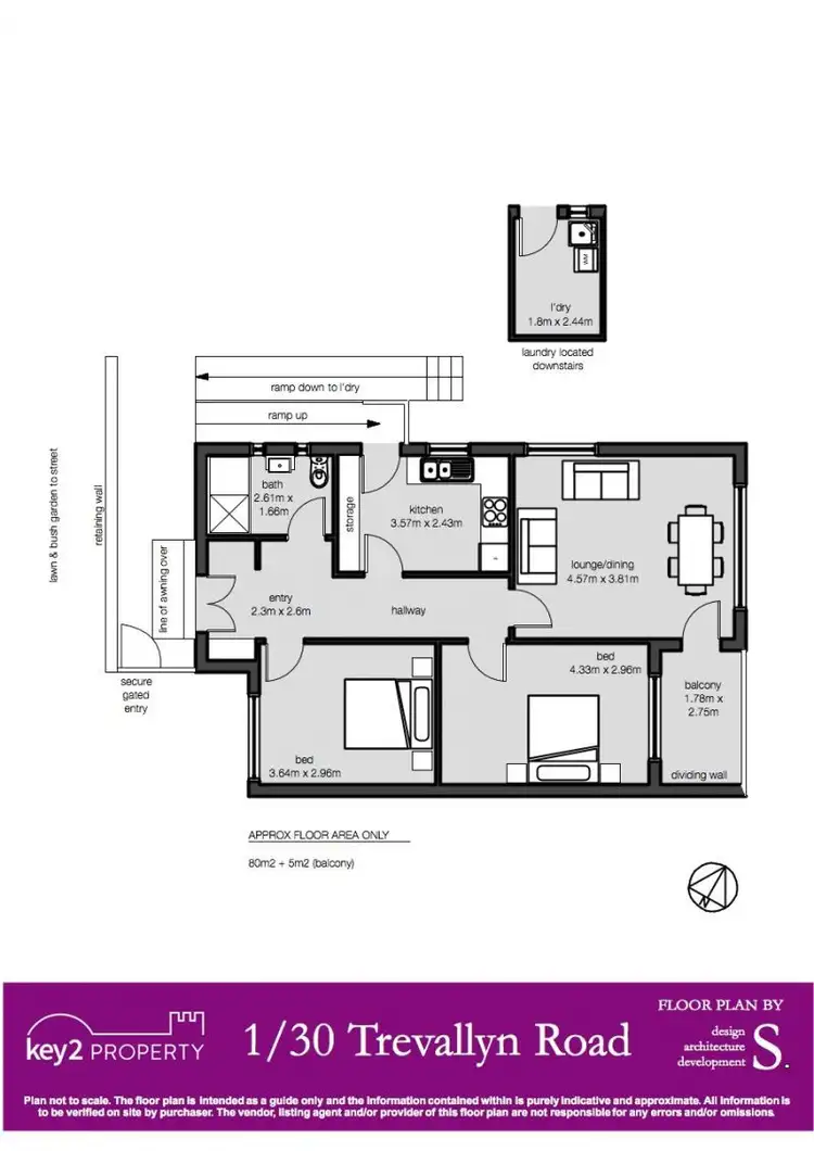 Floorplan of Homely apartment listing, 1/30 Trevallyn Road, Trevallyn TAS 7250