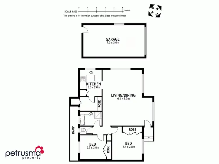 Floorplan of Homely unit listing, 11/211 Tolosa Street, Glenorchy TAS 7010