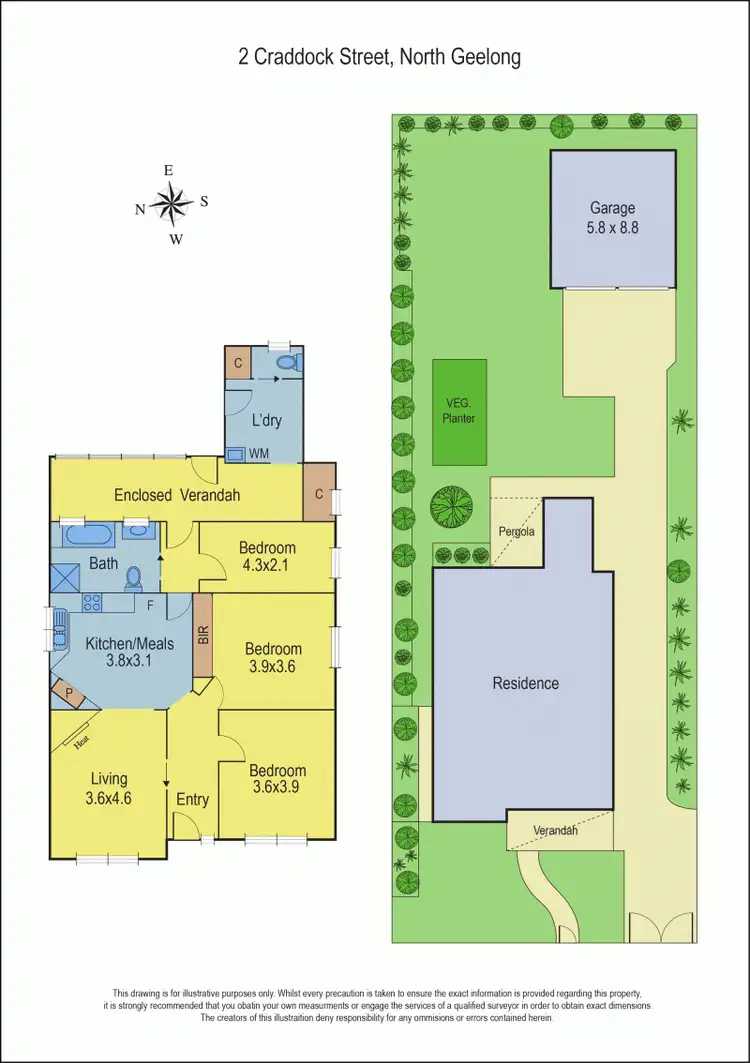 Floorplan of Homely house listing, 2 Craddock Street, North Geelong VIC 3215