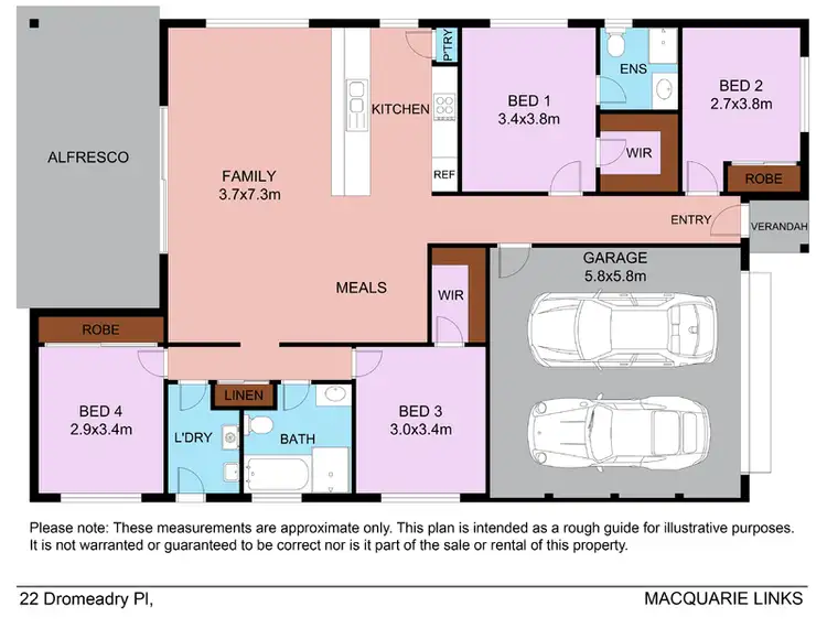 Floorplan of Homely house listing, 22 Dromedary Pl, Macquarie Links NSW 2565