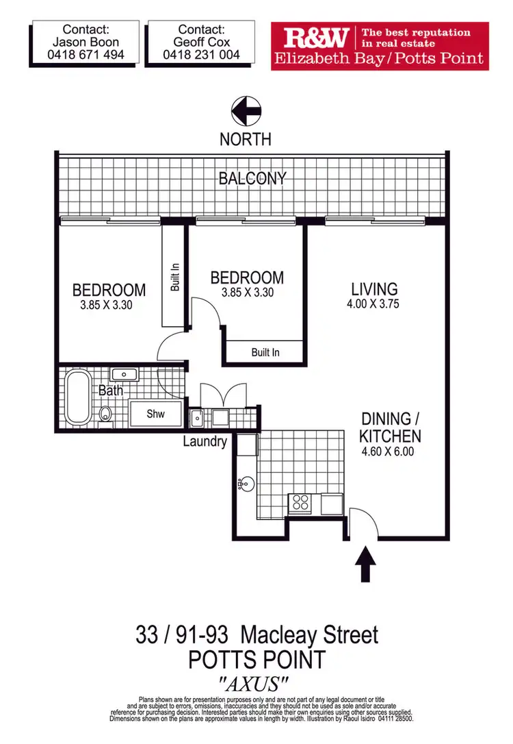 Floorplan of Homely apartment listing, 33/91-93 Macleay Street, Potts Point NSW 2011