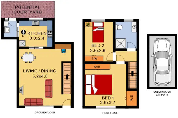 Floorplan of Homely unit listing, 11/166 Croydon Avenue, Croydon Park NSW 2133