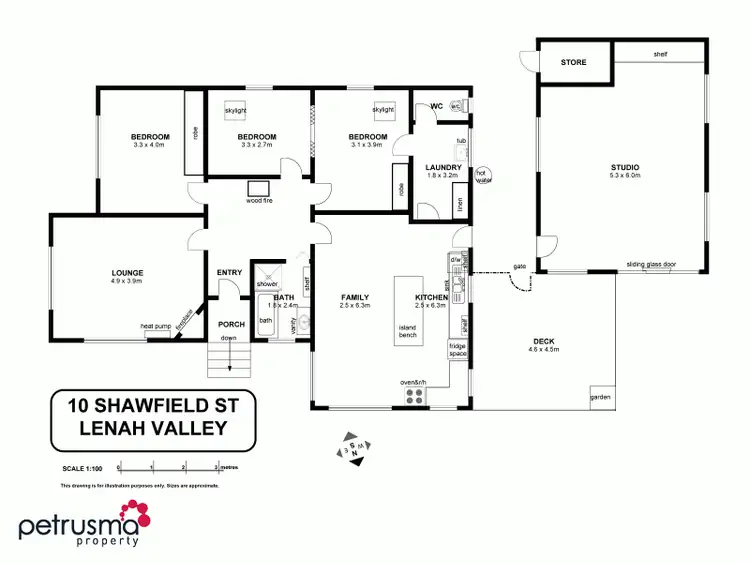 Floorplan of Homely house listing, 10 Shawfield Street, Lenah Valley TAS 7008