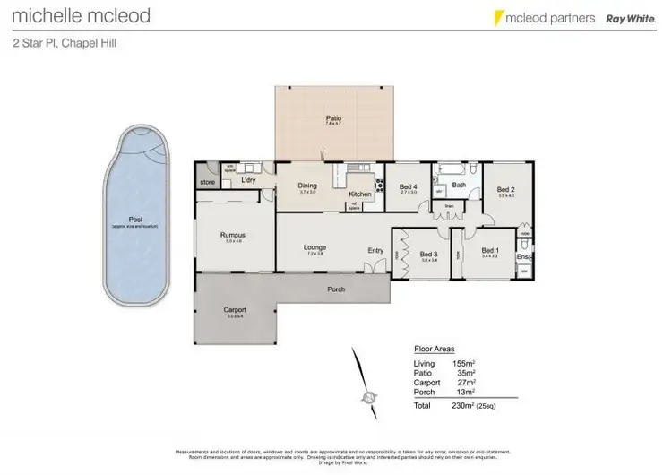 Floorplan of Homely house listing, 2 Star Place, Chapel Hill QLD 4069