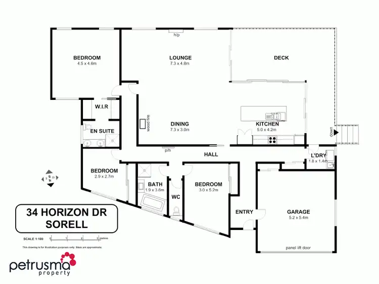 Floorplan of Homely house listing, 34 Horizon Drive, Sorell TAS 7172