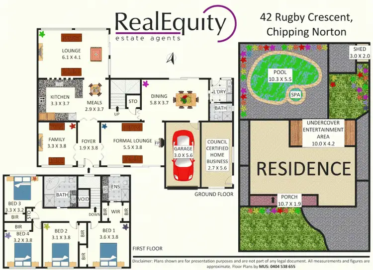 Floorplan of Homely house listing, 42 Rugby Crescent, Chipping Norton NSW 2170