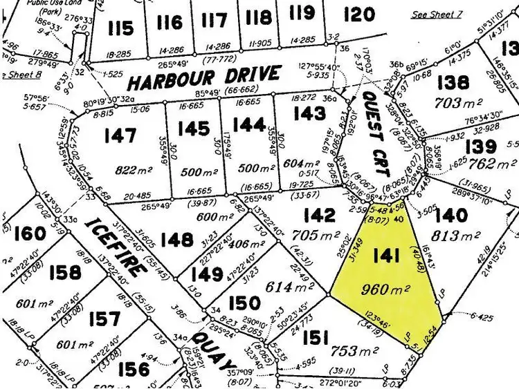 Floorplan of Homely land listing, 1 Quest Court, Trinity Park QLD 4879