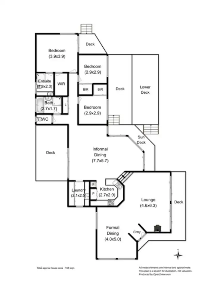 Floorplan of Homely house listing, 14 Davies Court, Cygnet TAS 7112