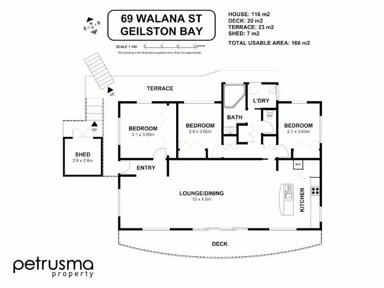 Floorplan of Homely house listing, 69 Walana Street, Geilston Bay TAS 7015