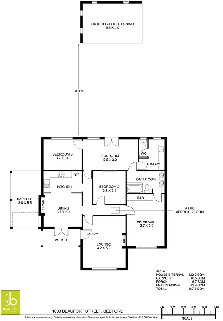 Floorplan of Homely house listing, 1033 Beaufort Street, Bedford WA 6052