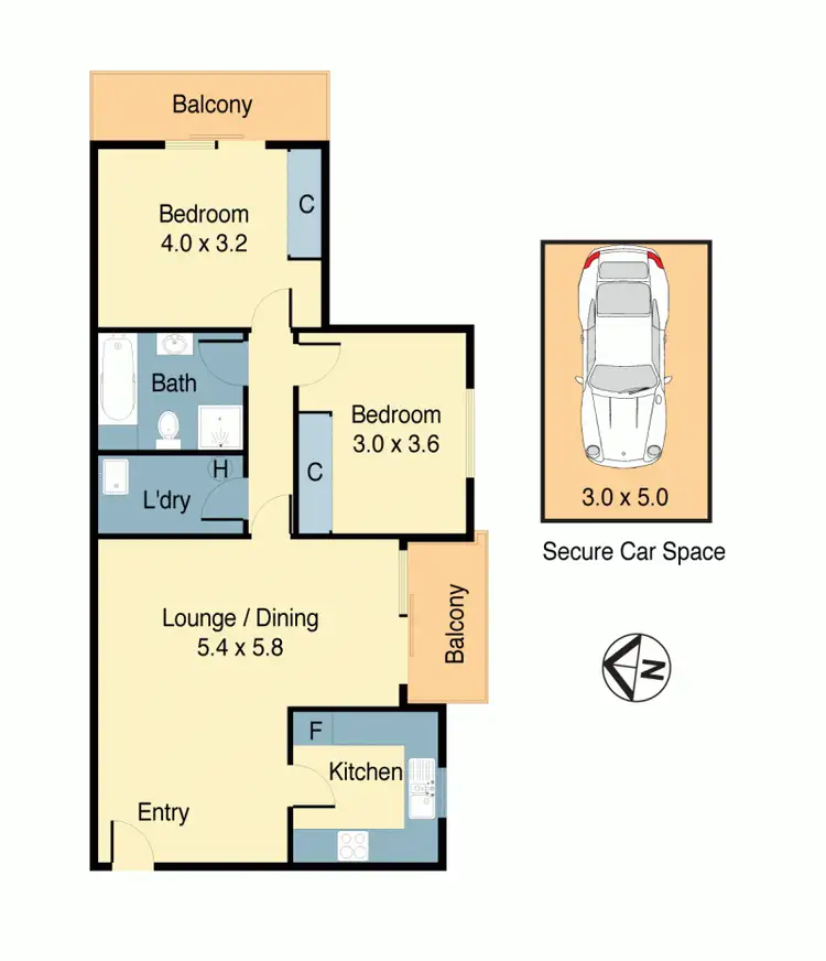 Floorplan of Homely unit listing, 14/34-38 Terrace Road, Dulwich Hill NSW 2203